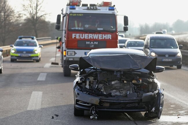 Unfall am Dienstag auf der Bundesstraße 93. 