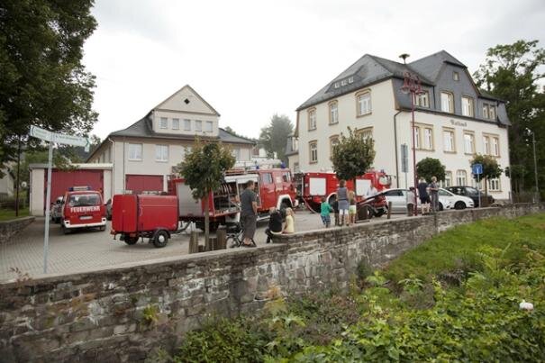 Hoher Schaden nach Brand im Rathaus Crottendorf - 
