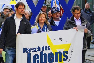 Holocaustgedenktag: Auch Annaberger wollen am Montag erinnern und Zeichen setzen - Der "Marsch des Lebens" hat in Annaberg-Buchholz seit vielen Jahren Tradition. Am Montag hat der gleichnamige Verein erneut dazu aufgerufen. 