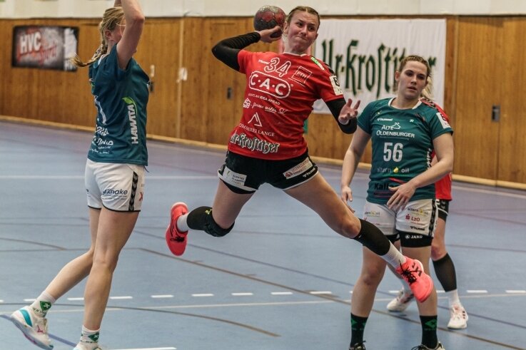 Camilla Flora Müller machte drei Tore für den HV Chemnitz. Doch sie verlor mit ihrem Team mit 20:22 gegen Vechta. 