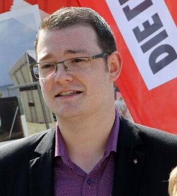 Alexander Weiß (28), Vorsitzender der Kreistagsfraktion der Linken. 