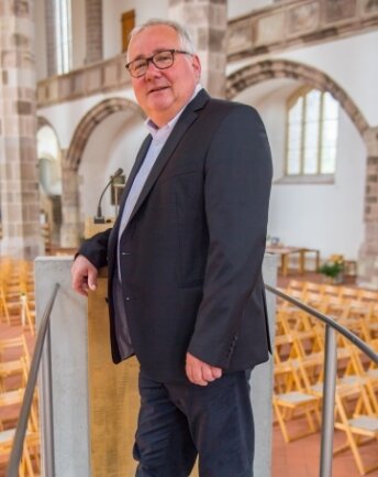 Frank Meinel, Pfarrer in der St.-Wolfgangs-Kirche. 