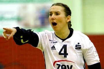 Isa-Sophia Rösike, Mannschaftskapitänin des BSV Sachsen Zwickau, Aufsteiger zur 1.Handball-Bundesliga.