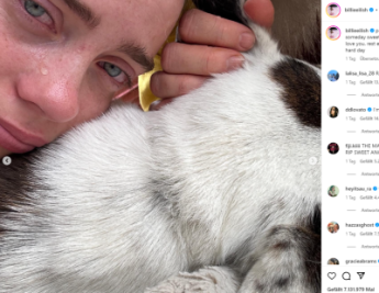 "Ich werde Dich immer vermissen": So rührend trauert Billie Eilish um ihre Hündin - Superstar Billie Eilish (21) nahm jetzt auf Instagram Abschied von ihrer Hündin Pepper.