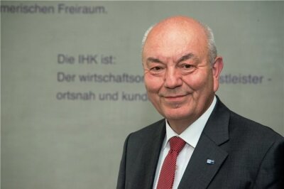 IHK Chemnitz fordert schnelle Zuschüsse für den sächsischen Mittelstand - IHK-Präsident Dieter Pfortner