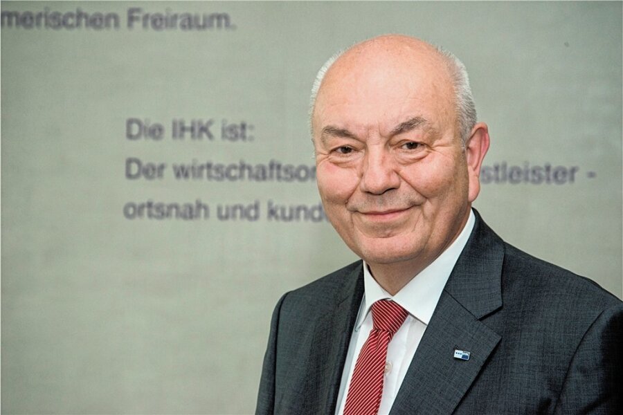 IHK richtet in Freiberg Energie-Forum aus - Dieter Pfortner, Präsident der Industrie- und Handelskammer Chemnitz, fordert weitere Energie-Hilfen. 