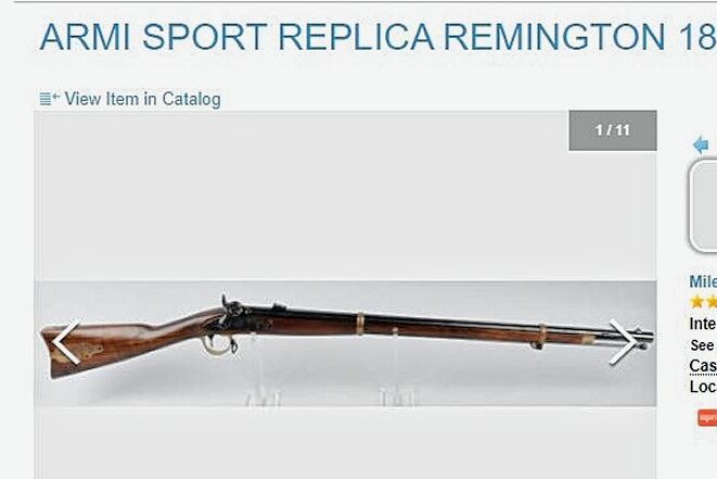 Illegale Waffe aus Bürgerkriegsgewehr gebastelt - Eine solche Replik eines Bürgerkriegsgewehrs von 1863 hat der Mann umgebaut. 
