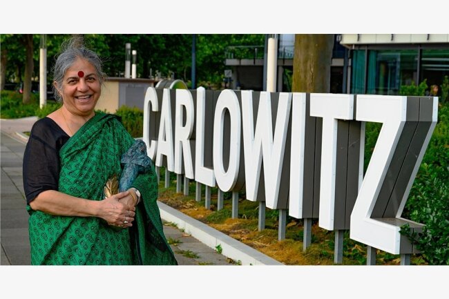 Vandana Shiva erhielt den in Chemnitz vergebenen Hans-Carl-von-Carlowitz-Nachhaltigkeitspreis. 