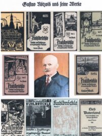 Im "Kuhlbröckle" wurden alle Erlebnisse aufgeschrieben - Gustav Nötzold (Bildmitte) hat insgesamt neun Hefte der "Kuhlbröckle"-Reihe in erzgebirgischer Mundart veröffentlicht. 