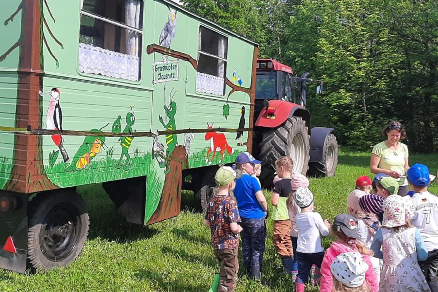 In Clausnitz können Kinder Natur hautnah erleben - Neuer Wagen für die Kita „Grashüpfer“ in Clausnitz.