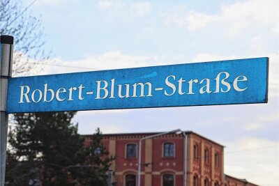 In der Zwickauer Erinnerungskultur gibt es keinen Platz für Robert Blum - Eine Straße ist in Zwickau nach Robert Blum benannt. Mehr Erinnerung an den Politiker will die Stadt nicht.