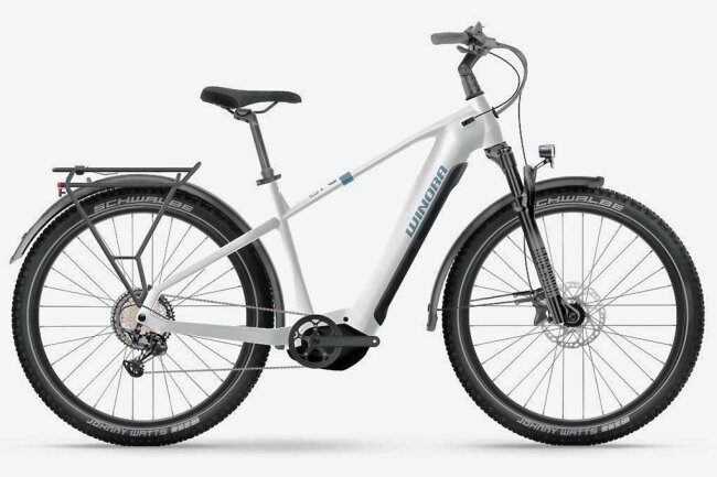 In fünf Schritten zum passenden Rad - Tief und hoch: Das Citybike Yucatan X12 Pro von Winora gibt's als Tiefeinsteiger oder mit klassischem Diamantrahmen, aber immer mit 750-Wattstunden-Akku. Preis: 4.600 Euro. 