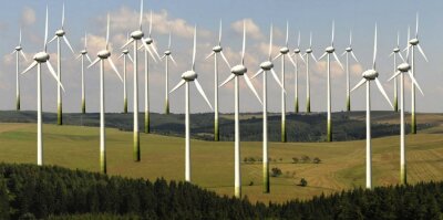 Windpark im Grenzgebiet bei Moldava