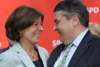 Ist die SPD noch eine Volkspartei? - Wahlsiegerin Malu Dreyer mit SPD-Chef Sigmar Gabriel.