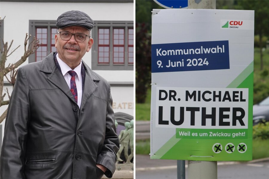 Ist dieser Zwickauer CDU-Politiker zu alt für ein Wahlplakat? - Michael Luther hat sich gegen ein Foto von sich selbst auf seinen Plakaten entschieden.