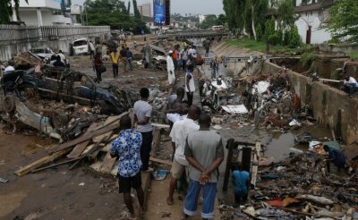 "Jeder sollte Verantwortung übernehmen" - Während eines Starkregens kam es in Ghanas Hauptstadt Accra 2015 zur Explosion einer Tankstelle. Fast 200 Menschen starben. 