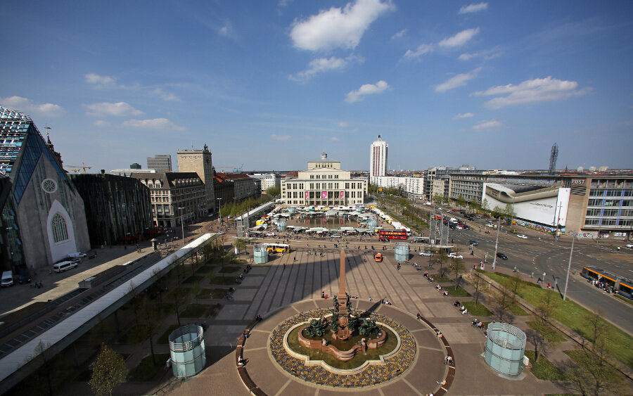 Junge Leute halten Leipzig für viel cooler als Berlin - Blick auf den Augustusbplatz in Leipzig.