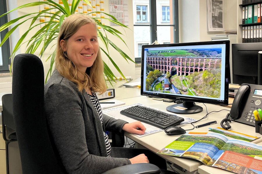 Junge Managerin widmet sich der Göltzschtalbrücke - Victoria Kalbitz ist neu in der Stadtverwaltung Reichenbach und für das Tourismus- und Regionalmanagement an der Göltzschtalbrücke zuständig.