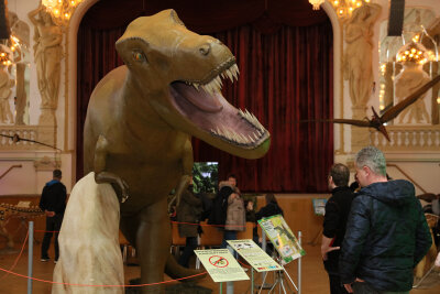 "Jurassic Expo" versetzt Besucher in Urzeit - Der Tyrannosaurus Rex fand bei den Besuchern besonderes Interesse.