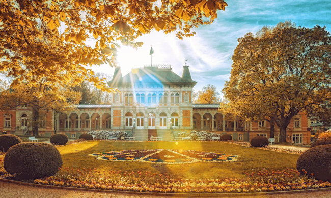 Herbststimmung am Königlichen Kurhaus.