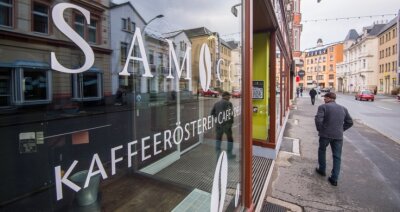 Kaffeehaus Samocca in Aue öffnet länger - doch der Streit ist nicht vom Tisch - Das Café Samocca, ein beliebtes Lokal in Aue. 