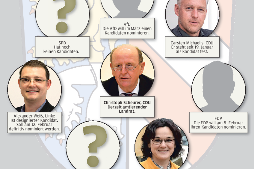 Kandidaten-Karussell: Wer will Landrat Scheurer beerben? - Am 12. Juni dieses Jahres sind rund 300.000 Wahlberechtigte im Landkreis Zwickau aufgerufen, einen Nachfolger für Christoph Scheurer zu wählen.