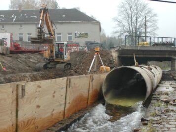 Kein Schlupfloch für Anwohner - 
              <p class="artikelinhalt">In Rodewisch wurde mit dem Bau der Fundamente für die neuen Brücken über die Göltzsch begonnen. </p>
            