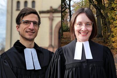 Kirchenbezirk Freiberg: Das sind die neuen jungen Pfarrer - Clemens Schneider und Charlotte Kalmakhelidze sind neu im Kirchenbezirk Freiberg.