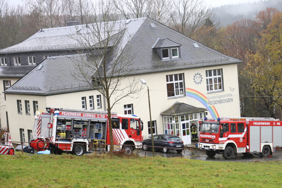Kita in Dittersdorf unter Wasser - 150 Kinder müssen in Notbetreuung - 