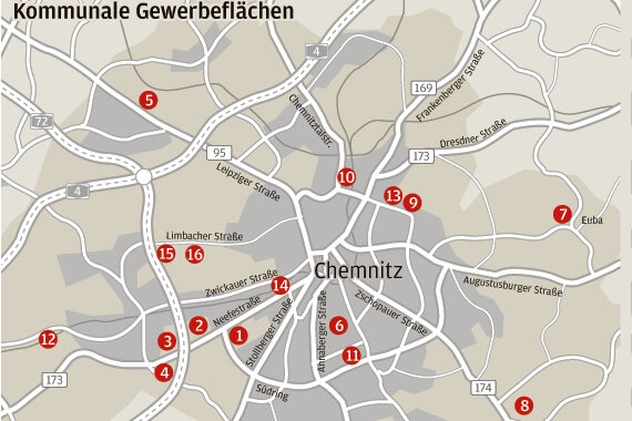Kleine Gewerbeflächen in Chemnitz werden knapp - 