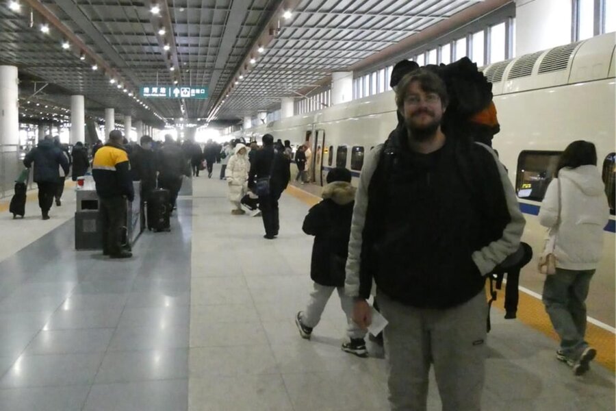 Klirrende Kälte und viele Begegnungen: Freiberger berichtet von Zugreise nach Peking - Mit dem Zug reiste der Freiberger Christian Mädler von Freiberg aus bis nach Peking.