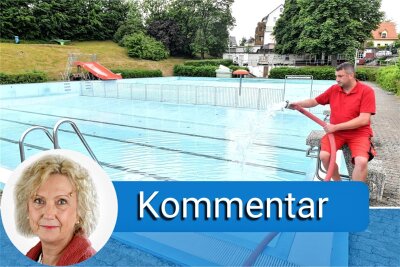 Knappe Kassen fördern Zwiespalt - Das Becken des Romanusbades fasst laut Schwimmmeister Marcel Säurich rund 1,2 Millionen Liter Wasser.