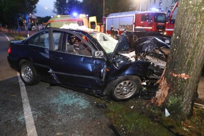 Kollision mit Baum: BMW-Fahrer schwer verletzt - 