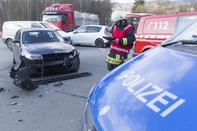 Kollision zwischen BMW und Citroen - 