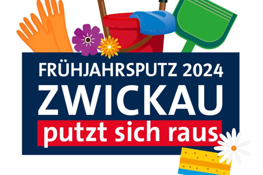 Kommentar zum Frühjahrsputz in Zwickau: Gemeinsames Anpacken stärkt Identifikation und Zusammenhalt im Stadtteil - Mit diesem Logo wirbt die Stadt Zwickau für die Frühjahrsputz-Aktionen in den Stadtteilen.