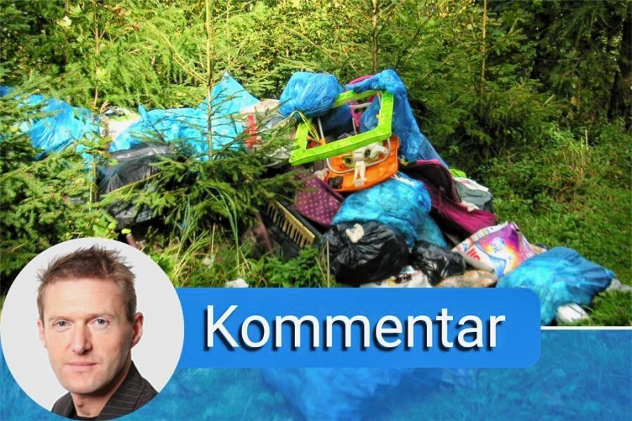 Kommentar zum illegalen Müll in Meerane - Illegale Müllablagerungen sind ein großes Probleme für die Kommunen. 
