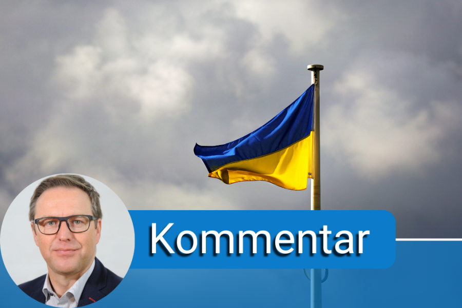Kommentar zum neuen Friedensappell: Alles Weicheier? - Symbolbild Ukraine-Flagge