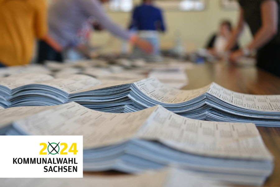 Kommunalwahl Sachsen 2024: Auszähluneng werden fortgesetzt - Alle Entwicklungen im Überblick - Dort, wo noch nicht alle Auszählungen beendet waren, wurde am Montagmorgen mit der Stimmenauszählung fortgesetzt.