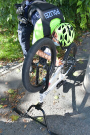 Kontrolle in Freiberg: Jedes dritte Rad hat Mängel - Bei einer Polizeikontrolle ertappt: Ohne Bremsen war ein BMX-Fahrer in Freiberg unterwegs. 
