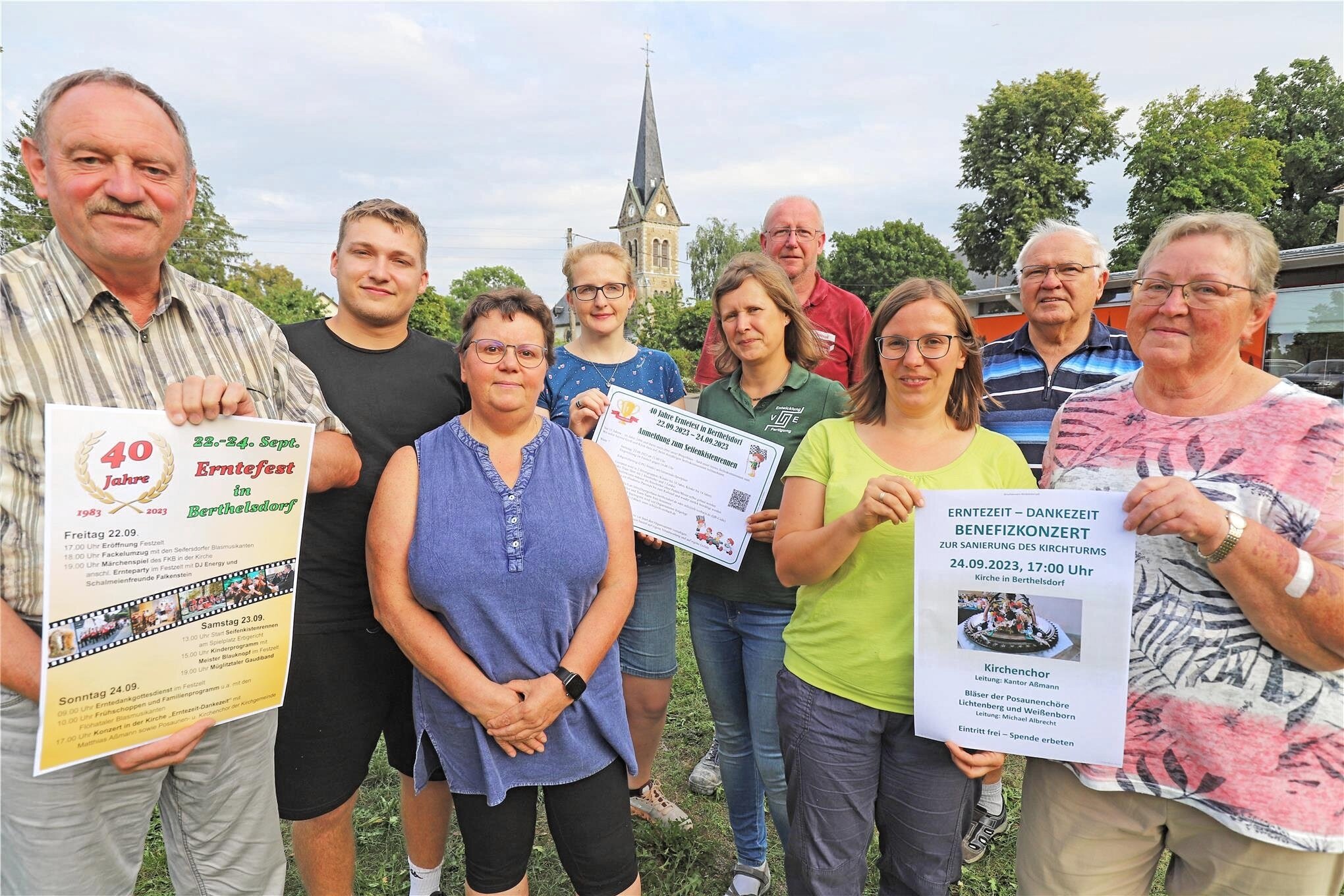 Konzerte, Märchen, Seifenkisten 40 Jahre Erntefest in Berthelsdorf