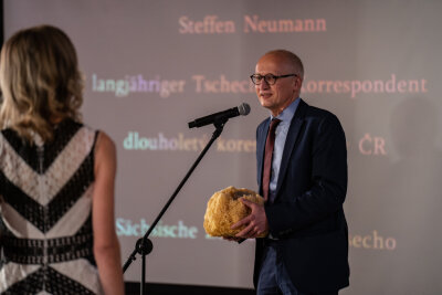 Korrespondent der "Freien Presse" gewinnt deutsch-tschechischen Journalistenpreis - Steffen Neumann bei der Preisverleihung in Brno/Brünn. 