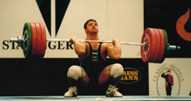Kraftsportler mit Heimatliebe - Bei der Europameisterschaft im norwegischen Stavanger gewann Ringo Goßmann 1996 die Bronzemedaille im Mittelgewicht. Es war sein größter Erfolg.