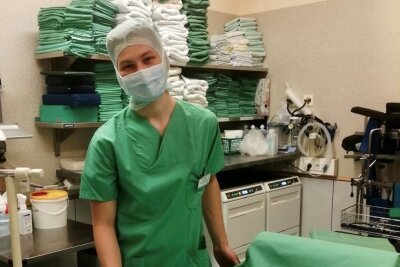 Der OP-Saal im Krankenhaus in Mittweida ist genau sein Ding, sagt William Rösch-Mattner. Deshalb macht er in der Klinik eine Ausbildung zum Anästhesietechnischen Assistenten.