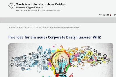 Kreative Ideen gefragt: Zwickauer Hochschule sucht ein neues Erscheinungsbild - Auf der Internetseite der Westsächsischen Hochschule gibt es detaillierte Informationen über den Ideenwettbewerb. 