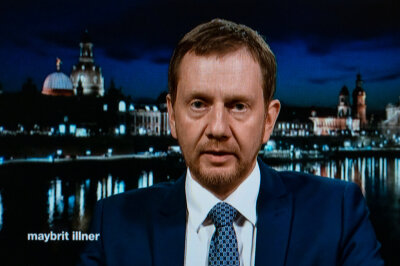 Kretschmer schließt neuerlichen Lockdown nicht aus - Berlin: Michael Kretschmer (CDU), Ministerpräsident von Sachsen, spricht am Donnerstagabend zugeschaltet in der ZDF-Sendung "maybrit illner"