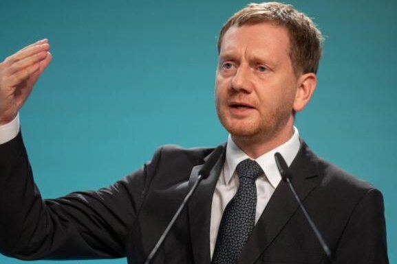 Kretschmer verrät in Parteitagsrede zwei CDU-Minister - Michael Kretschmer (CDU)