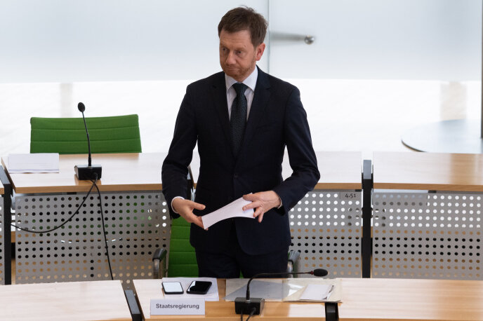 Kretschmer wendet sich in Coronakrise per Post an die Sachsen - Ministerpräsident Michael Kretschmer (CDU).
