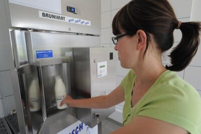 Kunden können Milch zapfen - 