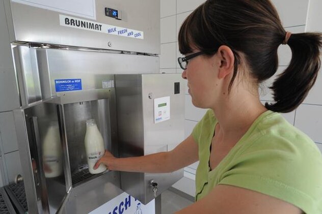 Kunden können Milch zapfen - 