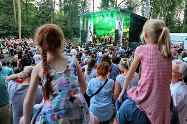 Kurz vor dem Parkfest in Meerane: Im Erlengrund rattern die Kettensägen - Vor dem Parkfest, welches vom 23. bis 25. Juni stattfindet, muss Totholz entfernt werden. 